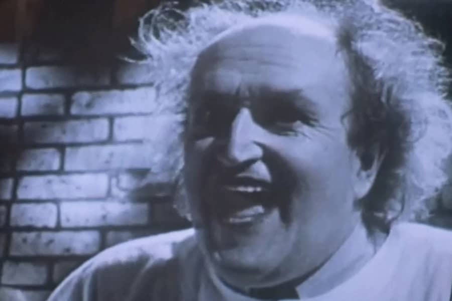Dr. Frankenstein laughing