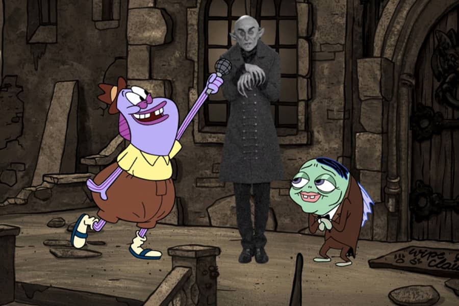 Rube interviewing Nosferatu