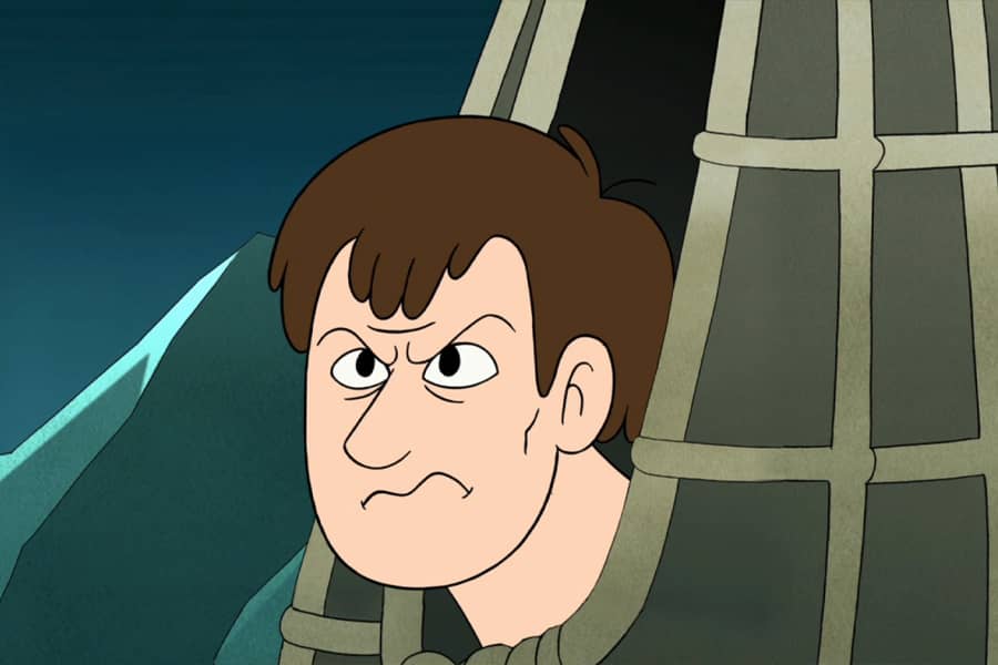 it’s actually a man in the net