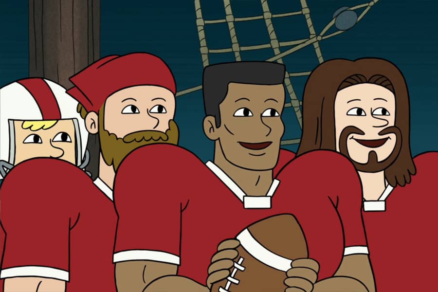 a football team: the 1976 starting lineup of the Oklahoma Mud Pigeons