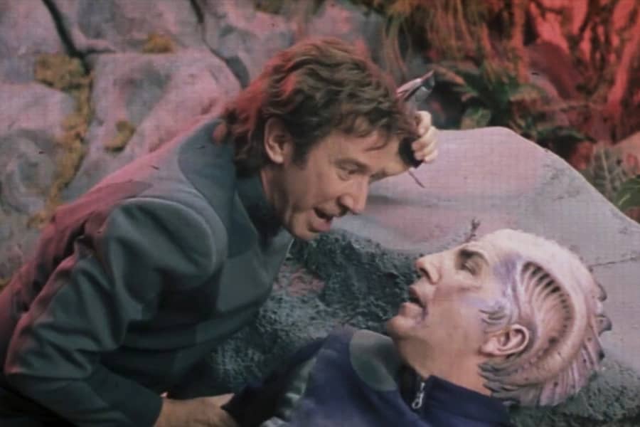 Commander Peter Quincy Taggart saves Dr. Lazarus