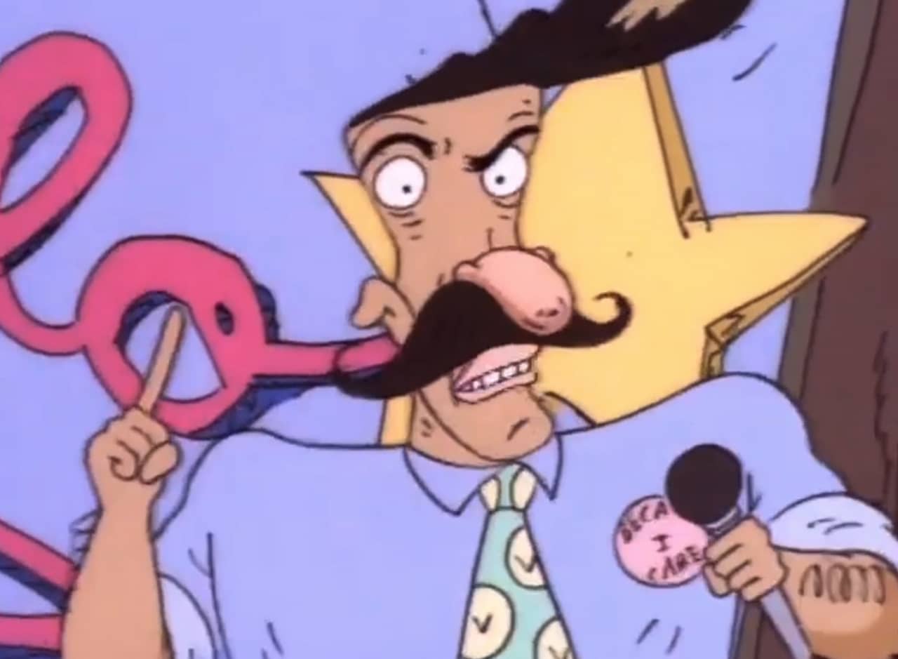 Geofredo, mustached host
