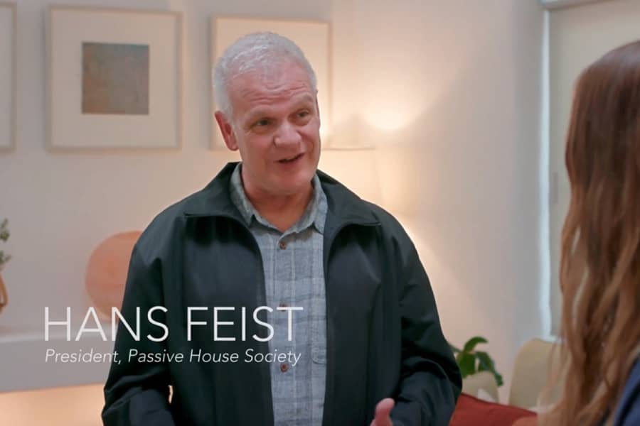 Hans Feist, president of Passive House Society