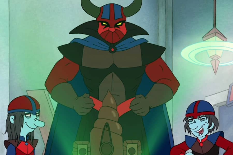 Evil Emperor with Drusilla and Damian,