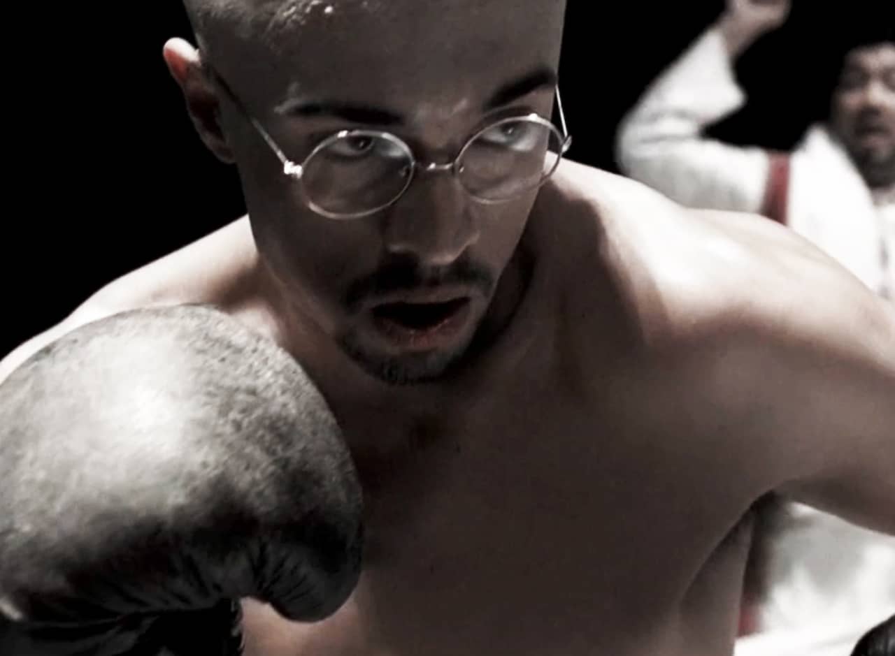 Gandhi in a boxing match