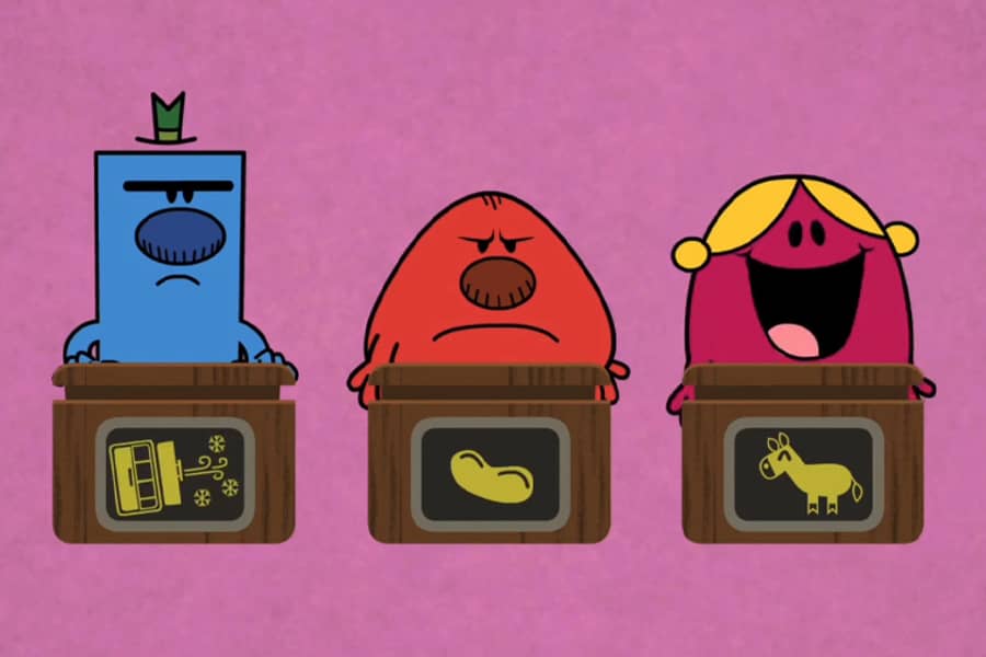 three contestants and their guesses