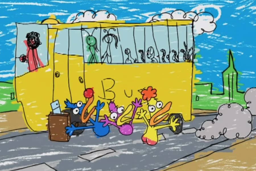 the handi-quacks getting hit by a bus