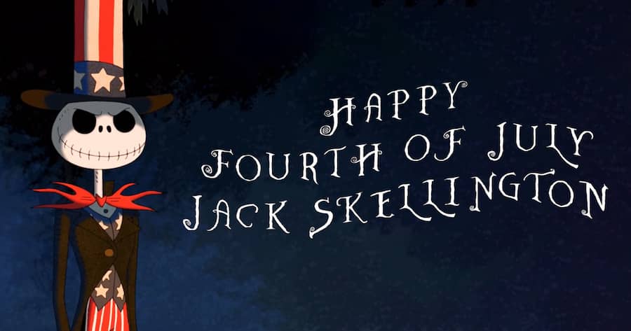 Happy Fourth of July Jack Skellington