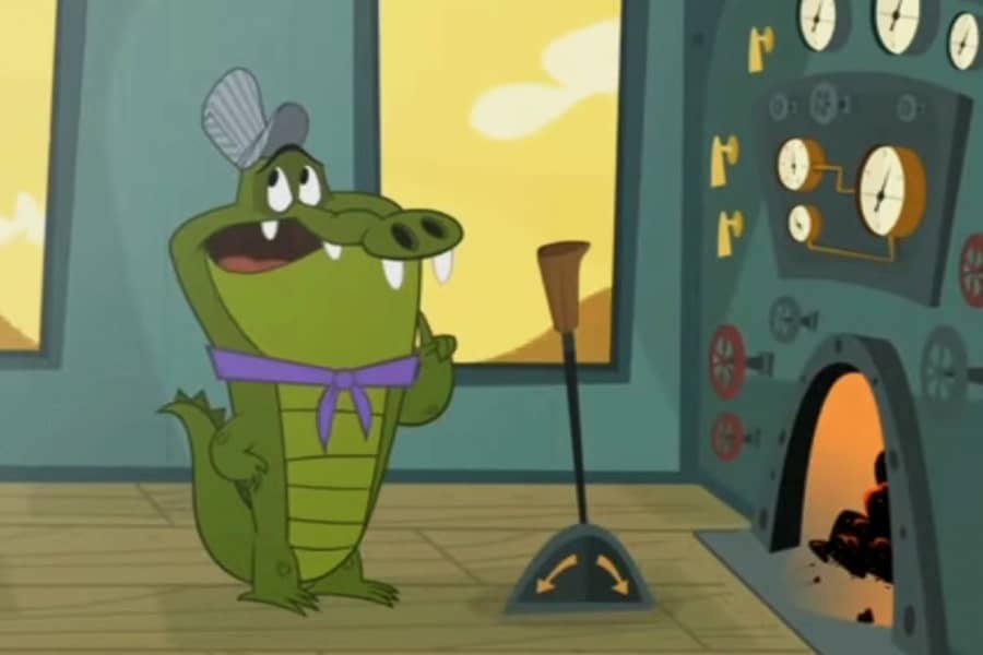 Crocco is the train engineer