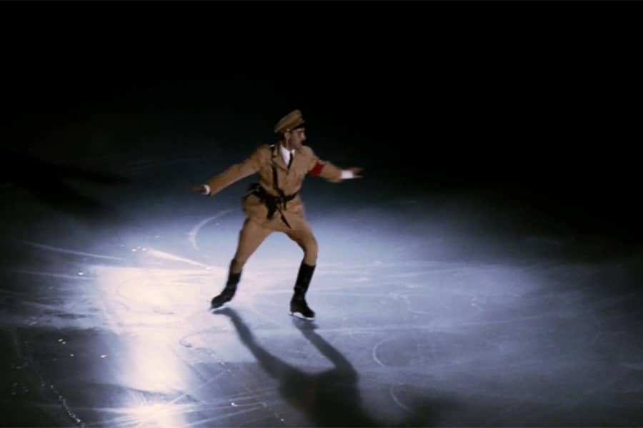 Hitler ice skating