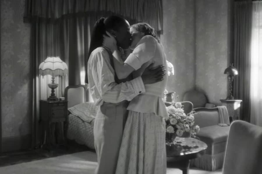 Alex and Clara embrace