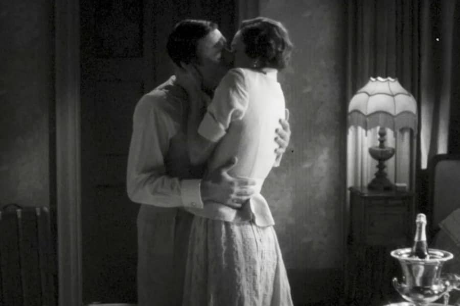 Alex and Clara embrace