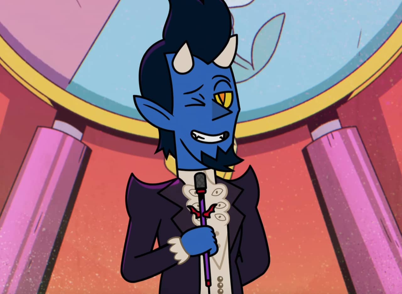 Hox the host, a blue demon