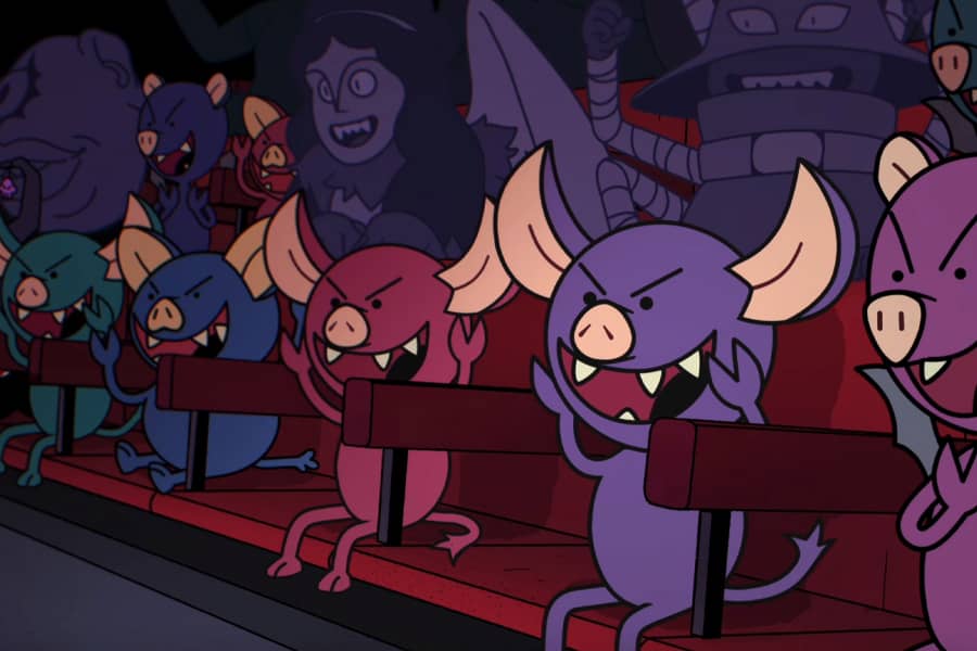 little demons clapping in the audience