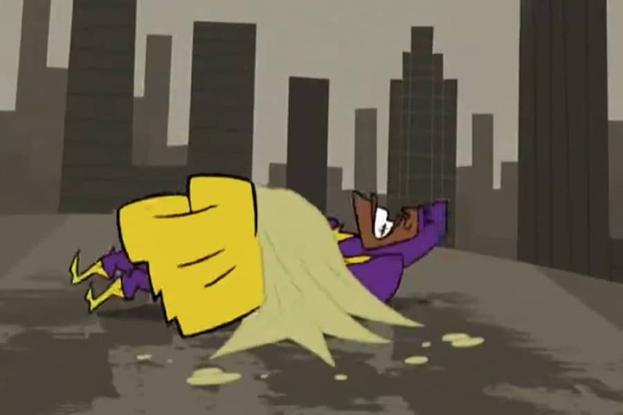 Human Fist stuck to the ground by a sticky substance
