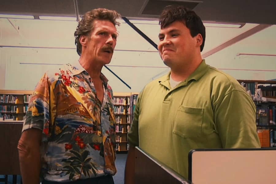 Brock speaks with the dorky kid