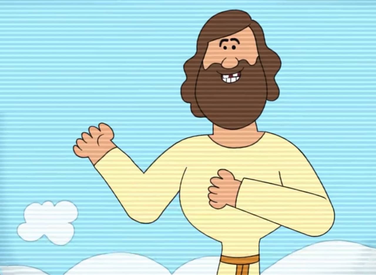 cartoon Jesus