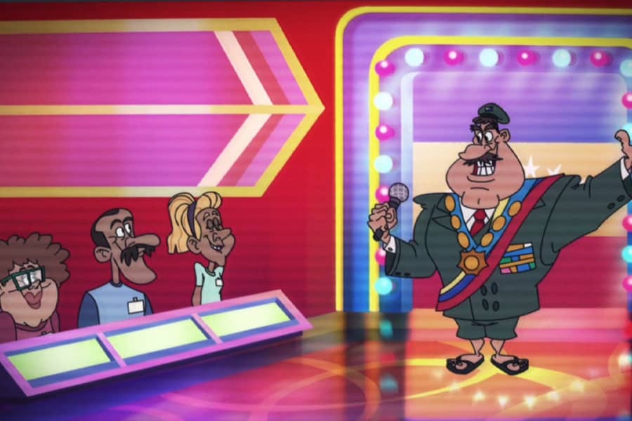 host and contestants