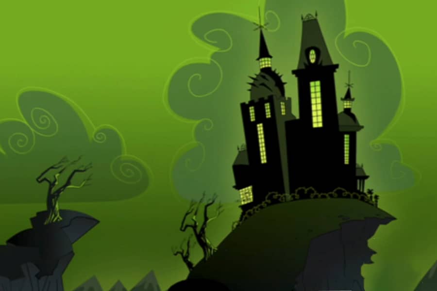 creepy house on a hill