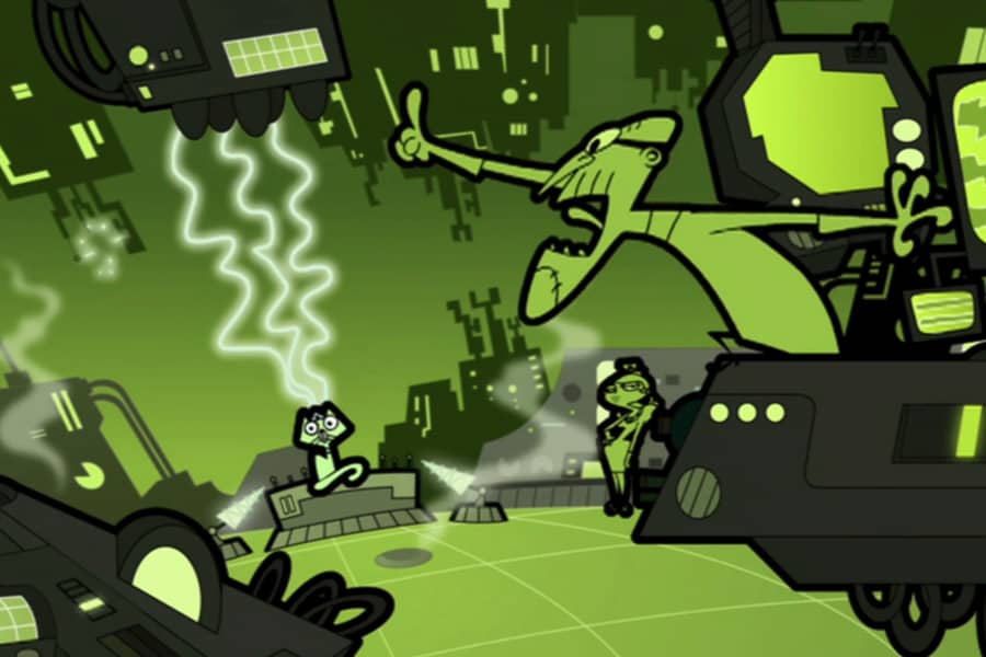 mad scientist in his lab experimenting on a kitty