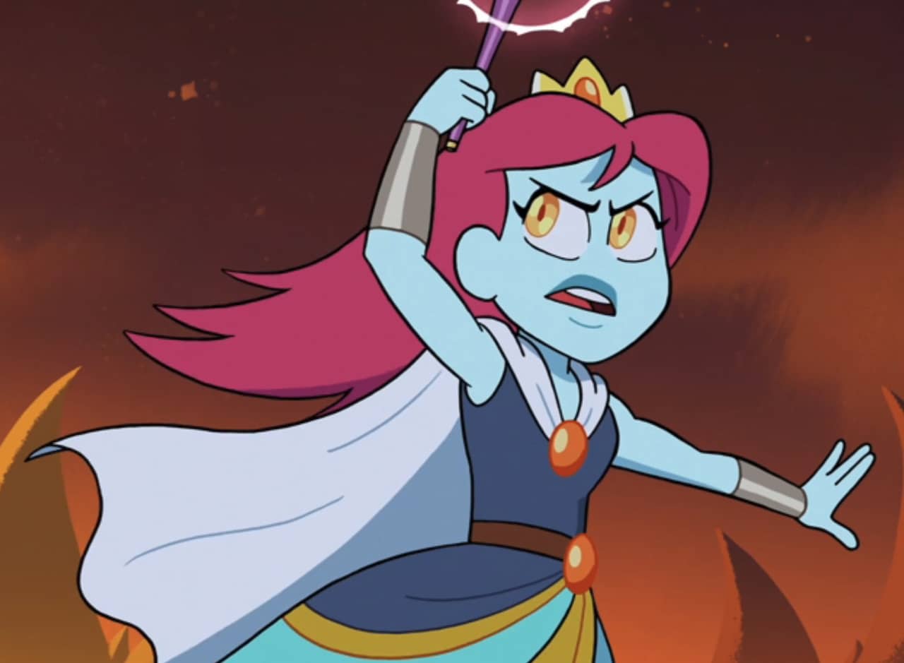 Princess Tarina lifts her wand