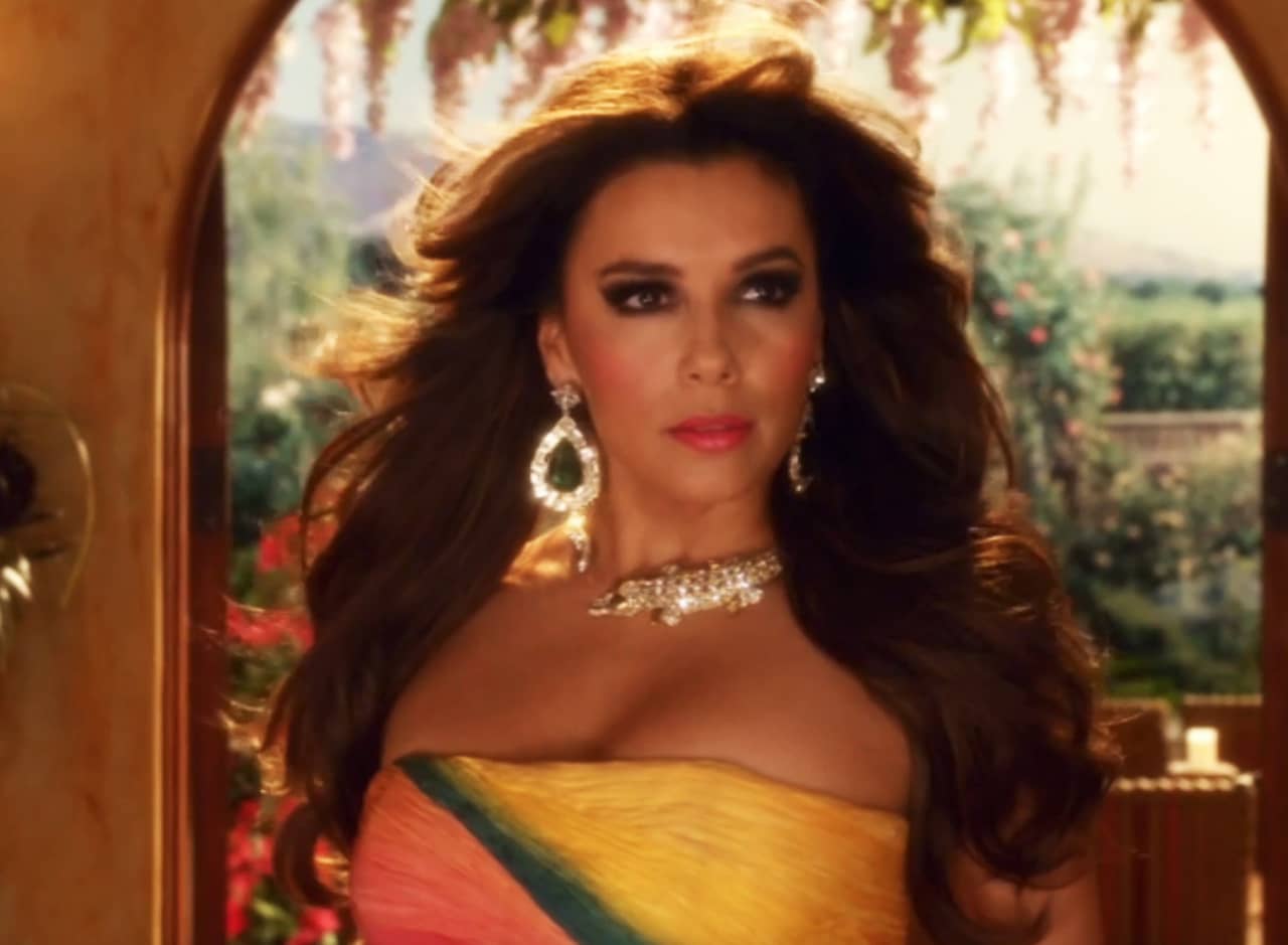 Ana Sofia Calderon as Pasión with hair blowing in the wind