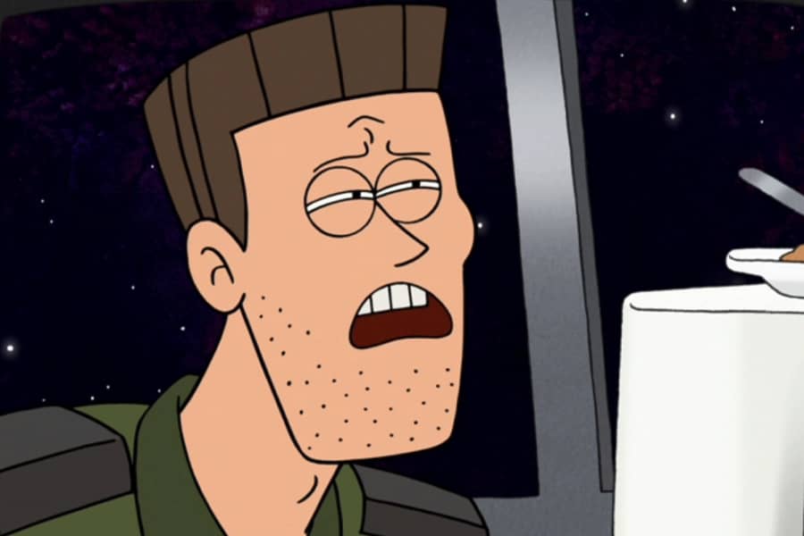 Brick LeFever looking upset