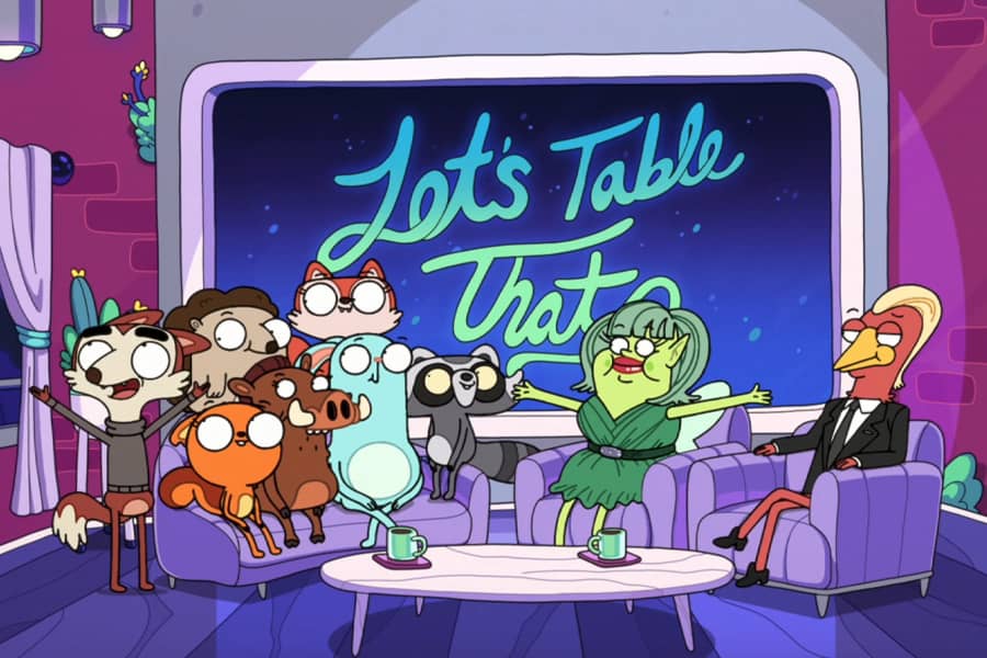 Rad and Tippy talk with Roy Fox and students