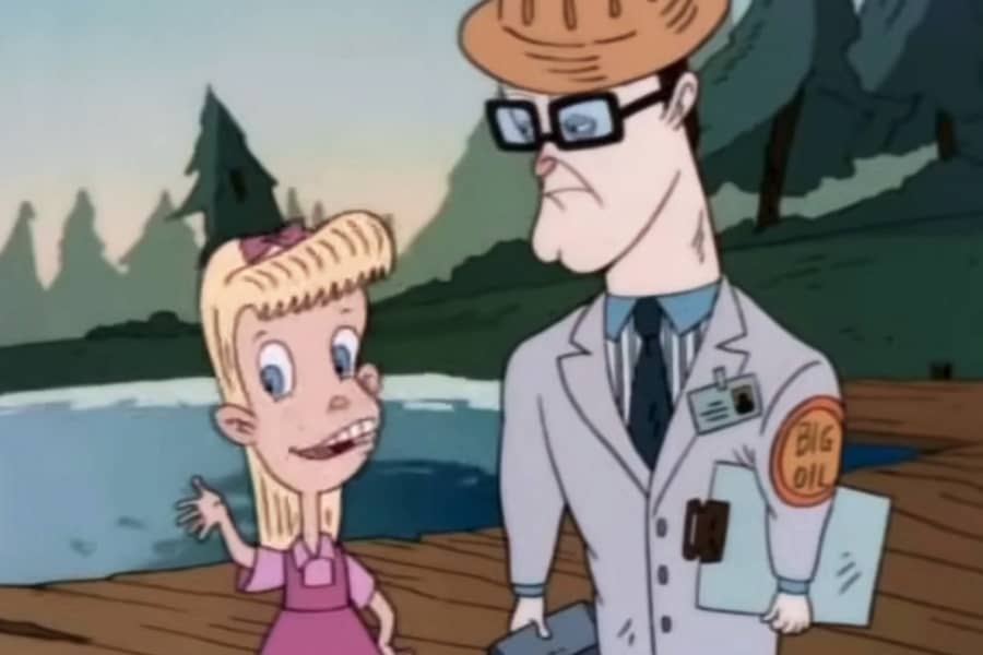 girl talks to the Big Oil guy