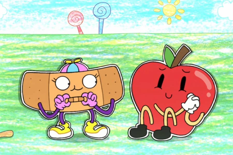 Lil’ Ouchie Boo Boo has a band-aid for the apple