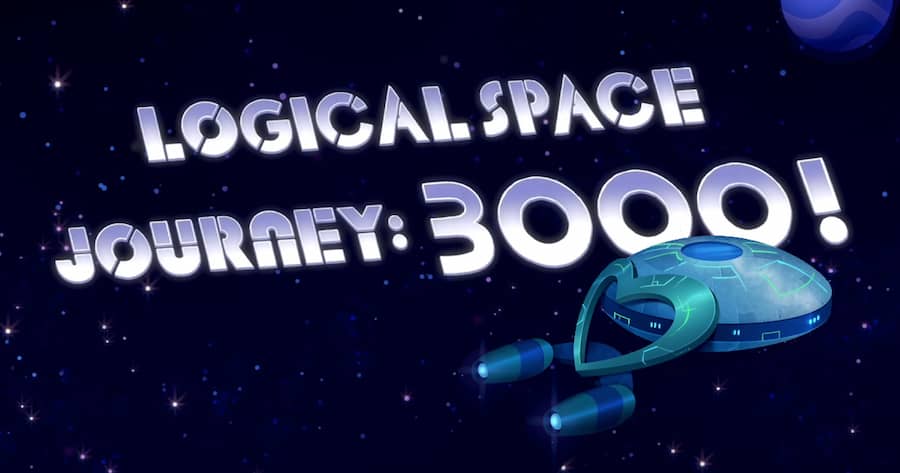 Logical Space Journey: 3000!