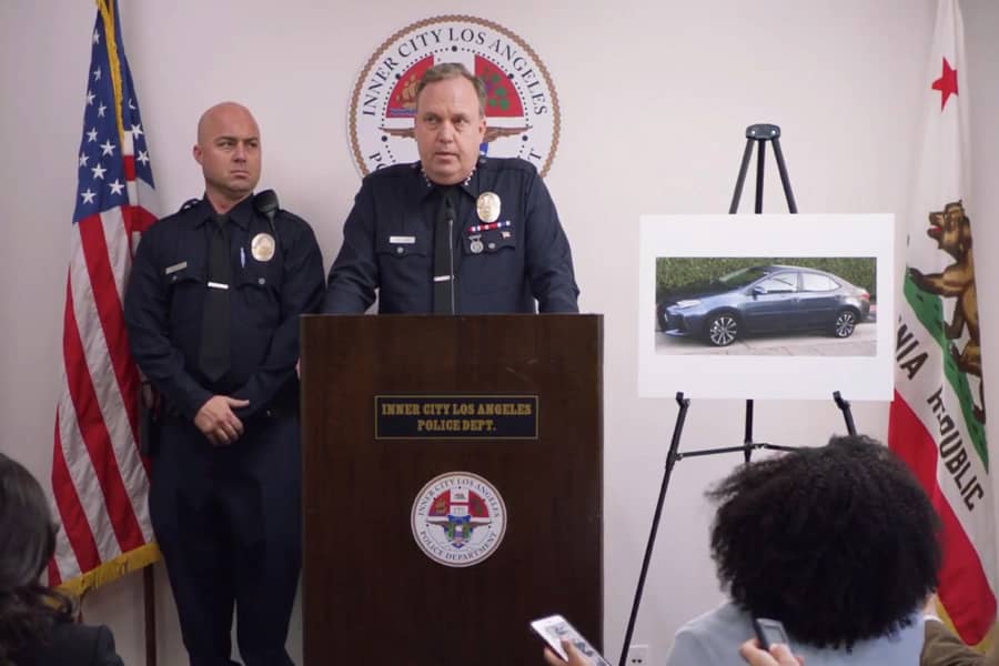 police answer questions, mistakenly, about a missing Toyota