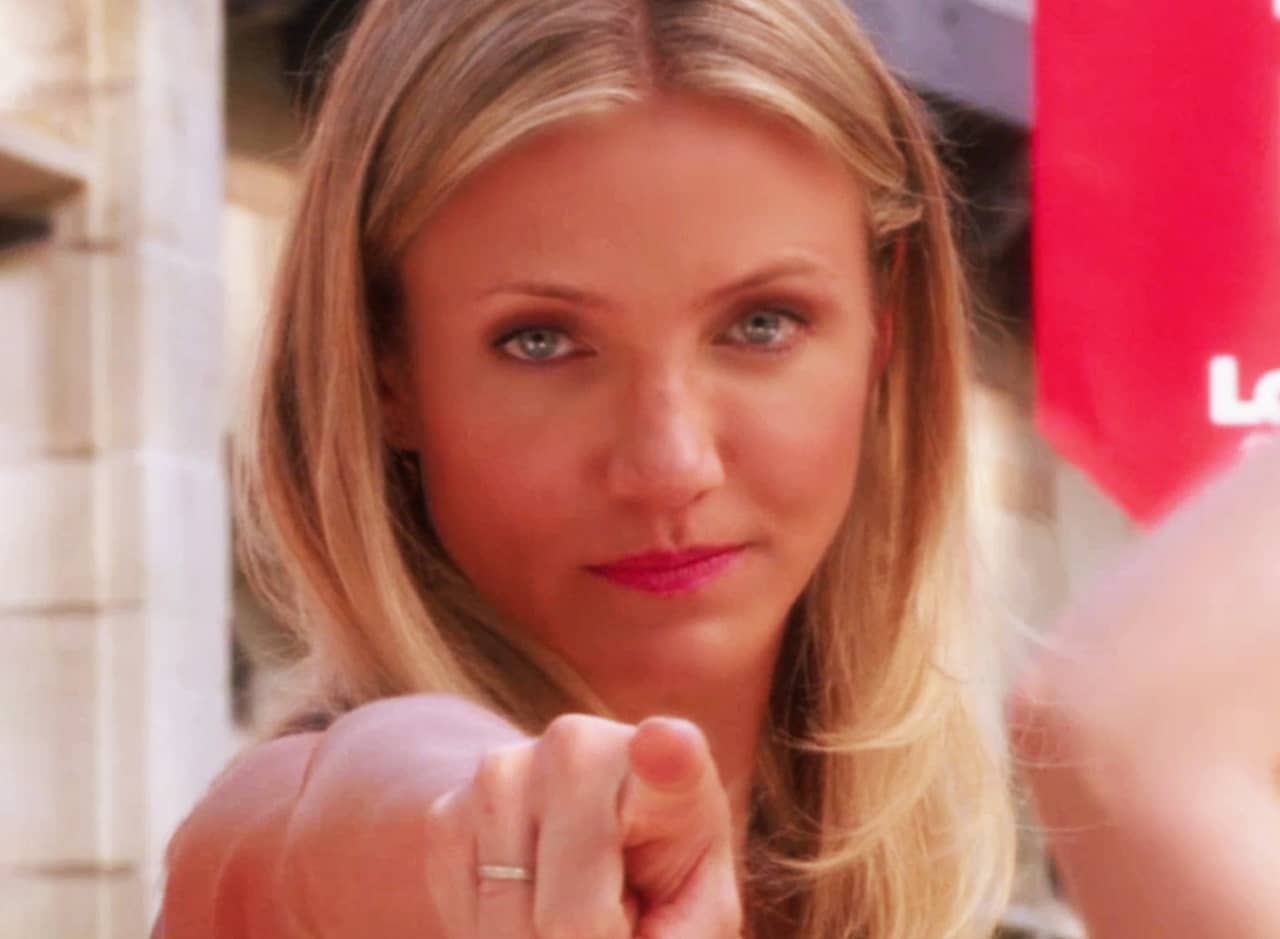 Jules Baxter giving a tough face and pointing