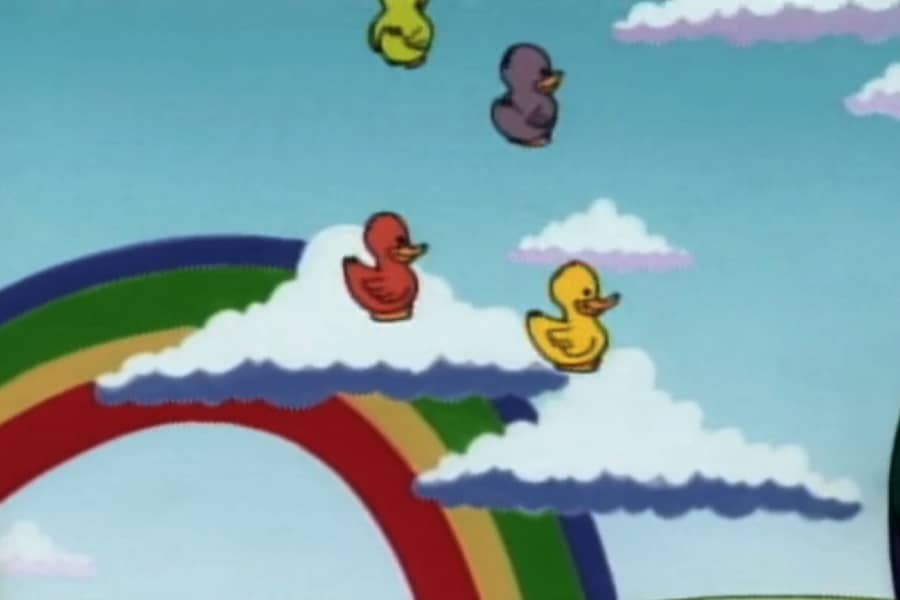Love Ducks floating down from the sky