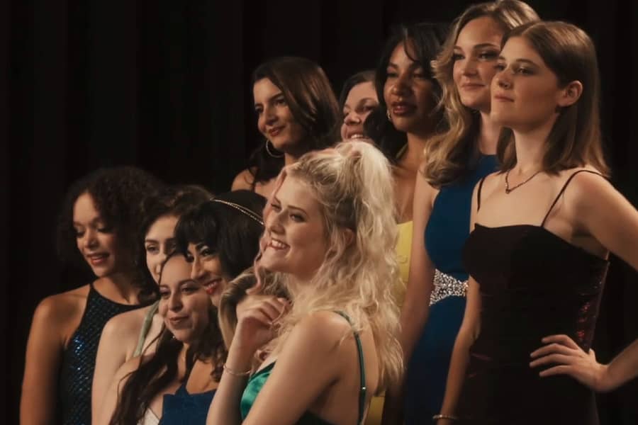 a group of young women