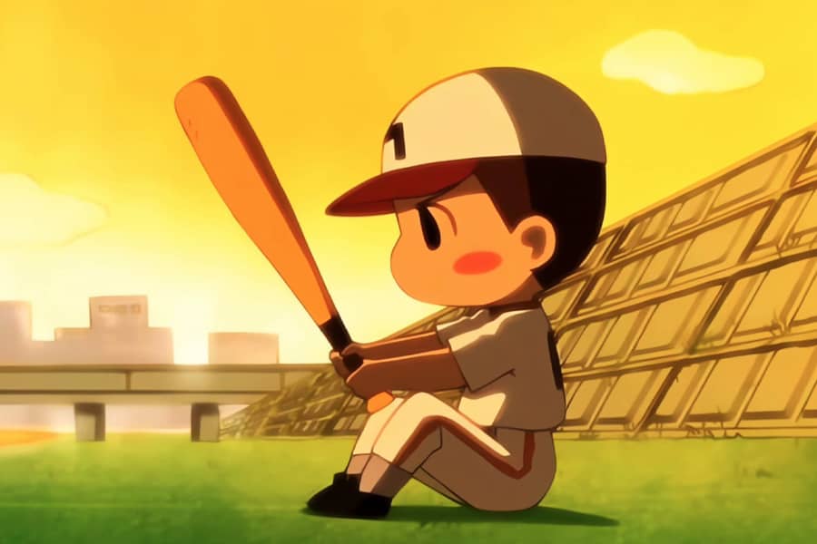 a young boy baseball player