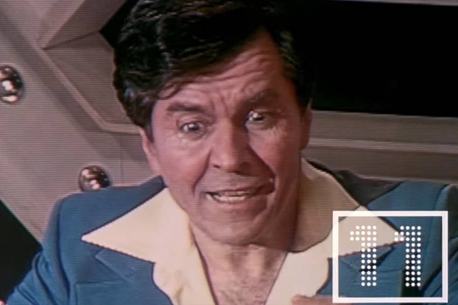 man contestant looking concerned, a timer on screen at 11 seconds