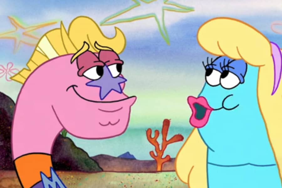Mermaid Worm and a lady