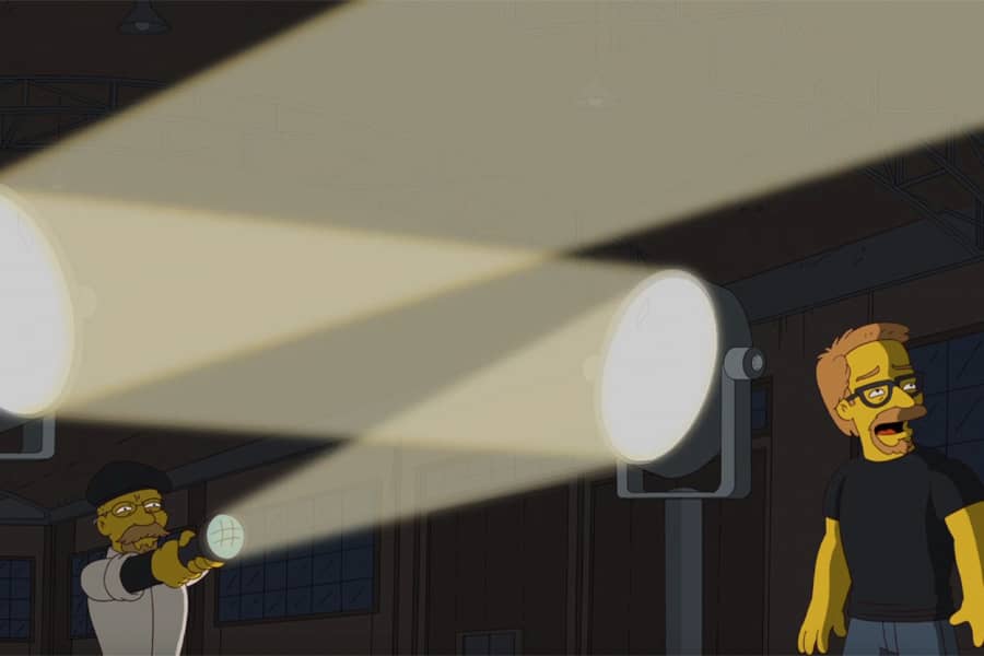 hosts pointing a light at a series of mirrors, refracting the beam