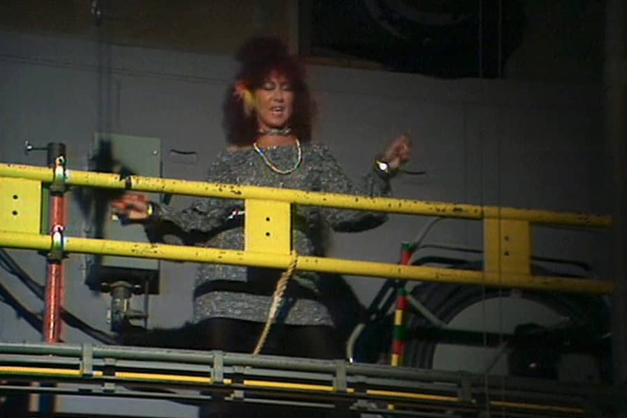 host Maggie up in the rafters