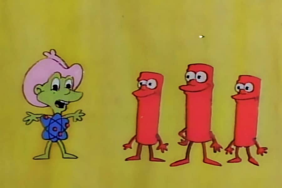 Smilin’ Joe Fission with three fuel rods
