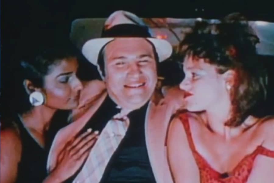 Nunzio with two women in his car
