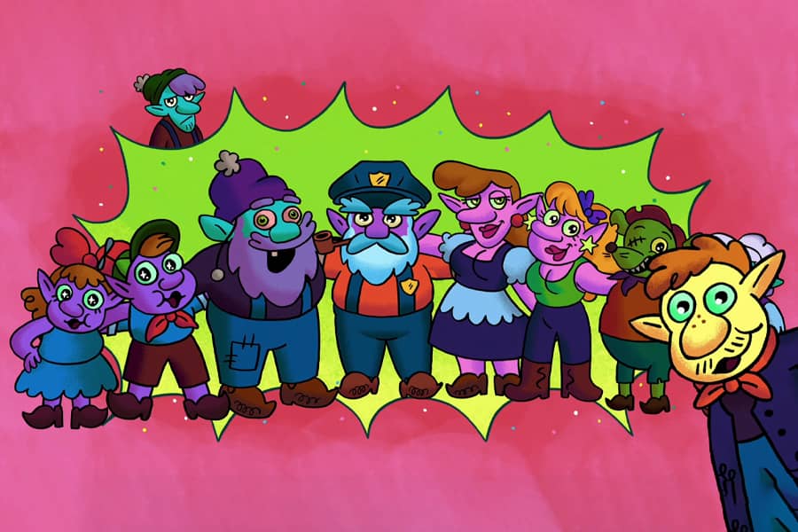 Papa Troll and his family