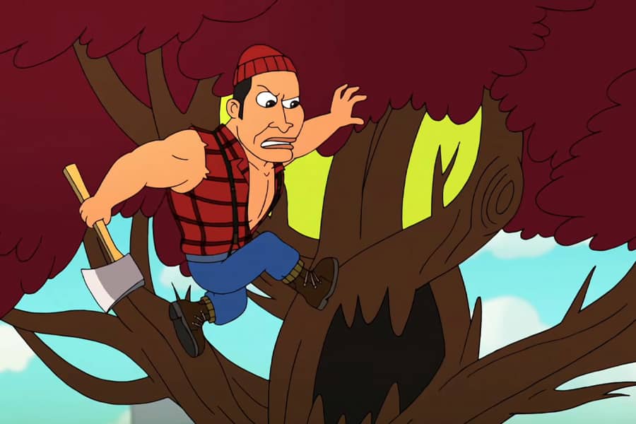 Bunyan up a tree