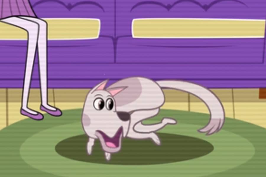 dog chasing its tail
