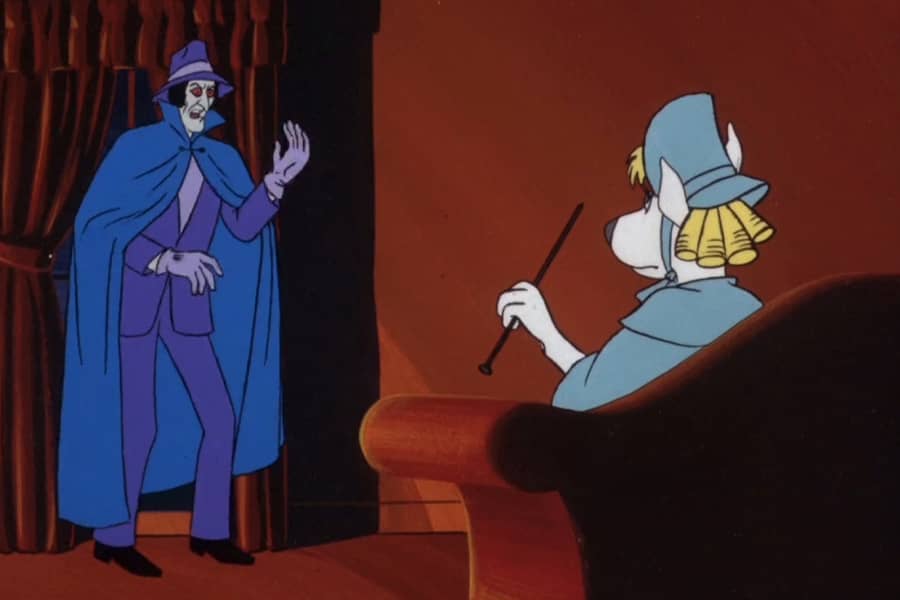the phantom approaches her