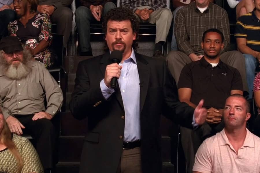 Kenny speaks to the audience