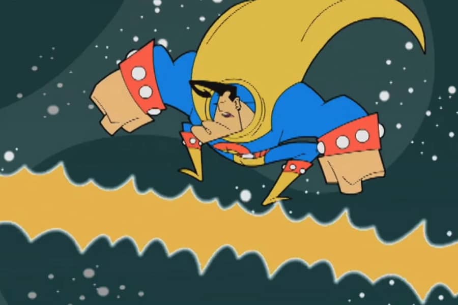 Quantum Vigilante dodging the ray