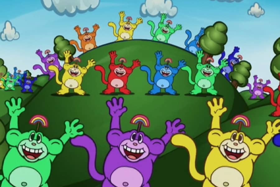 rainbow monkeys dancing