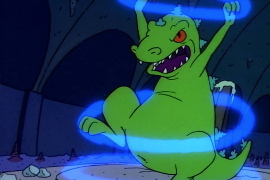 Reptar moves the rings to escape